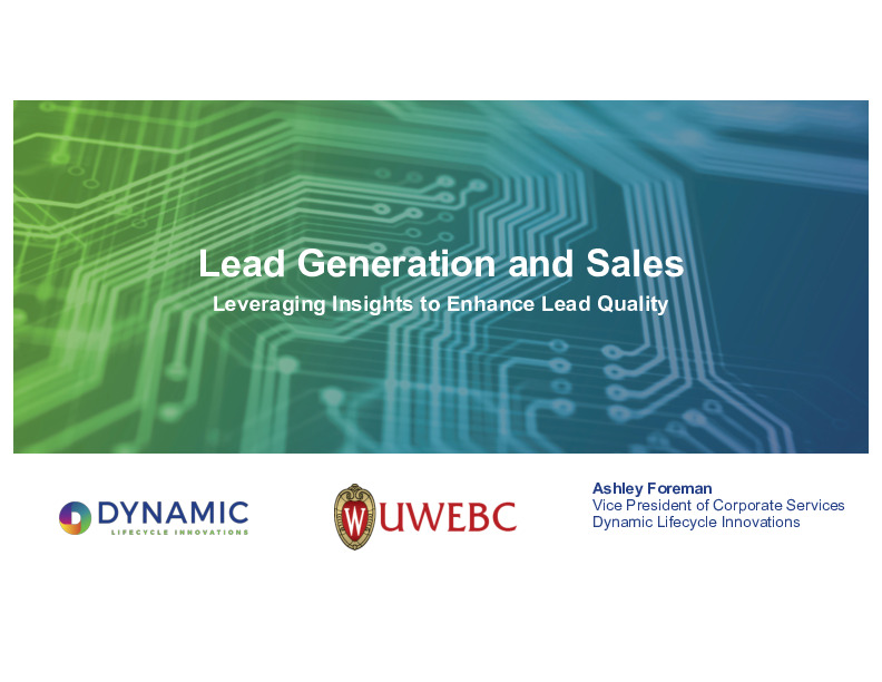 4. Dynamic Lifecycle Innovations Presentation Slides: Leveraging Insights to Enhance Lead Quality thumbnail